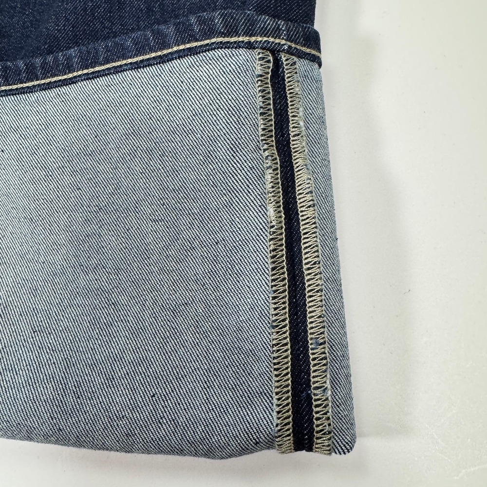 Banana Republic Authentic Straight Jeans Mens 40x32 Dark Rinse Blue Denim Preppy - Picture 10 of 16